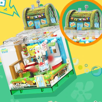 Bloc de Construction - SpongeSquad™ - Restaurant Le Crabe Croustillant